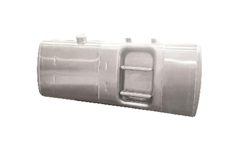 Aluminum alloy stepped fuel tank